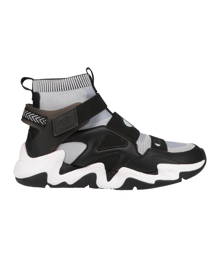 Champion Mens Sneakers NZ - Hyper C Xtreem Black/Grey ( 2083-GKCSY )